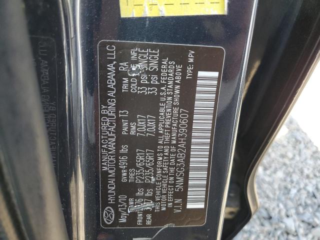 Photo 10 from auction – 2010 HYUNDAI SANTA FE G with VIN 5NMSG3AB2AH390607