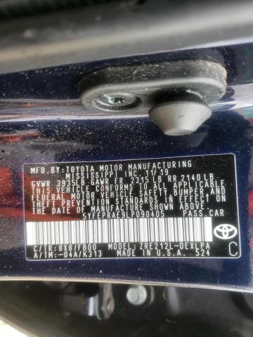 Photo 10 from auction – 2020 TOYOTA COROLLA LE with VIN 5YFEPRAE9LP090405