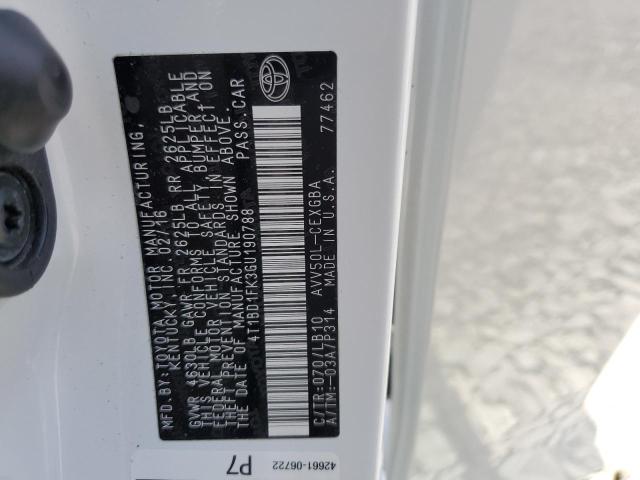 Photo 10 from auction – 2016 TOYOTA CAMRY HYBR with VIN 4T1BD1FK3GU190788