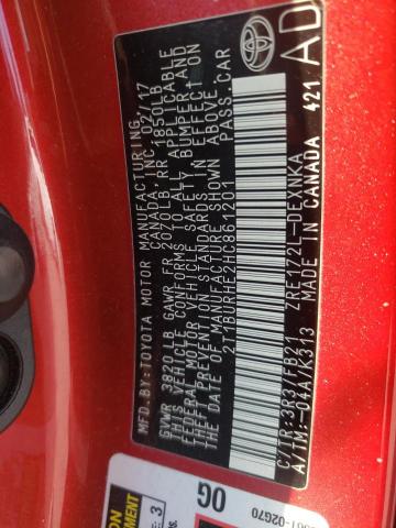 Photo 10 from auction – 2017 TOYOTA COROLLA L with VIN 2T1BURHE2HC861201