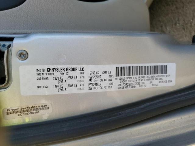 Photo 10 from auction – 2012 CHRYSLER TOWN & COU with VIN 2C4RC1BG9CR376382