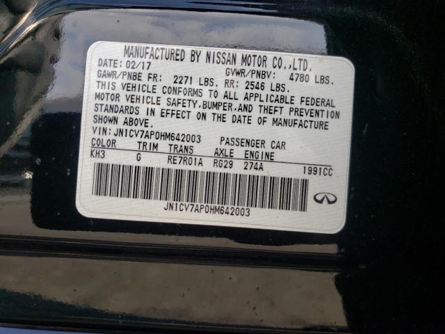 Photo 10 from auction – 2017 INFINITI Q50 BASE with VIN JN1CV7AP0HM642003