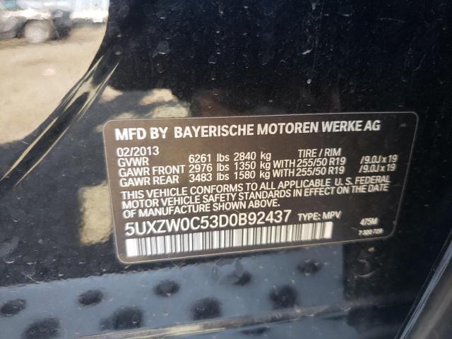 Photo 10 from auction – 2013 BMW X5 XDRIVE3 with VIN 5UXZW0C53D0B92437