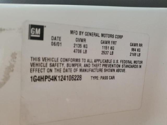 Photo 10 from auction – 2002 BUICK LESABRE CU with VIN 1G4HP54K124106228