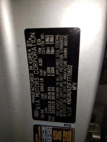 Zdjęcie 10 z aukcji – 2015 KIA SOUL z VIN KNDJN2A25F7770602