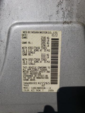 صورة رقم 10 من المزاد - 2012 NISSAN FRONTIER S مع VIN 1N6AD0EV3CC427265