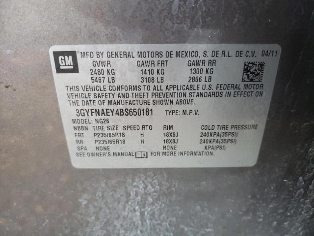 Photo 10 from auction – 2011 CADILLAC SRX LUXURY with VIN 3GYFNAEY4BS650181