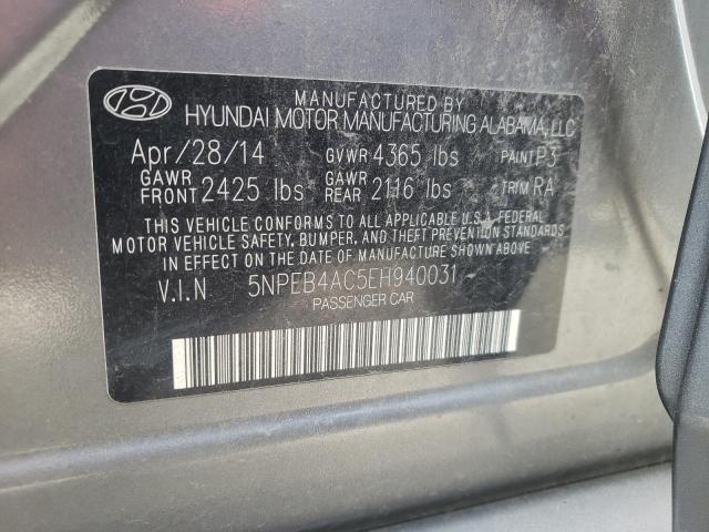 Photo 10 from auction – 2014 HYUNDAI SONATA GLS with VIN 5NPEB4AC5EH940031