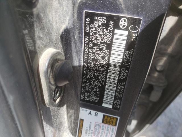 Photo 10 from auction – 2016 TOYOTA PRIUS with VIN JTDKBRFU9G3528890