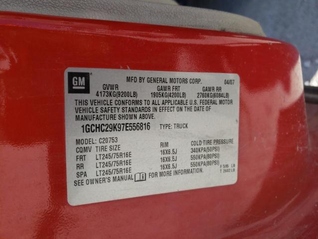 Photo 10 from auction – 2007 CHEVROLET SILVERADO with VIN 1GCHC29K97E556816