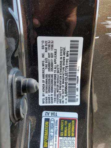 Photo 10 from auction – 2013 HONDA CR-V EX with VIN 5J6RM4H51DL057776