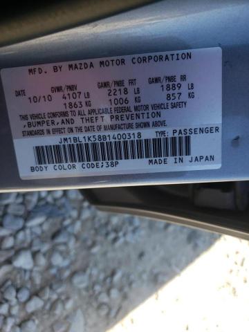 Photo 10 from auction – 2011 MAZDA 3 S with VIN JM1BL1K58B1400318