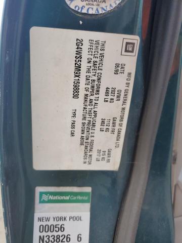 Photo 10 from auction – 1999 BUICK CENTURY CU with VIN 2G4WS52M9X1598830