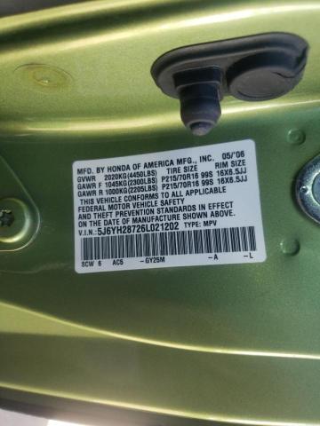 Photo 10 from auction – 2006 HONDA ELEMENT EX with VIN 5J6YH28726L021202