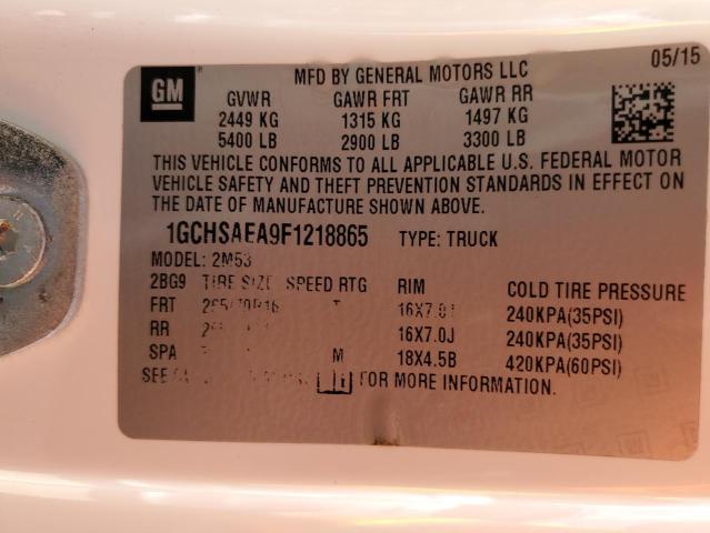 Photo 10 from auction – 2015 CHEVROLET COLORADO with VIN 1GCHSAEA9F1218865