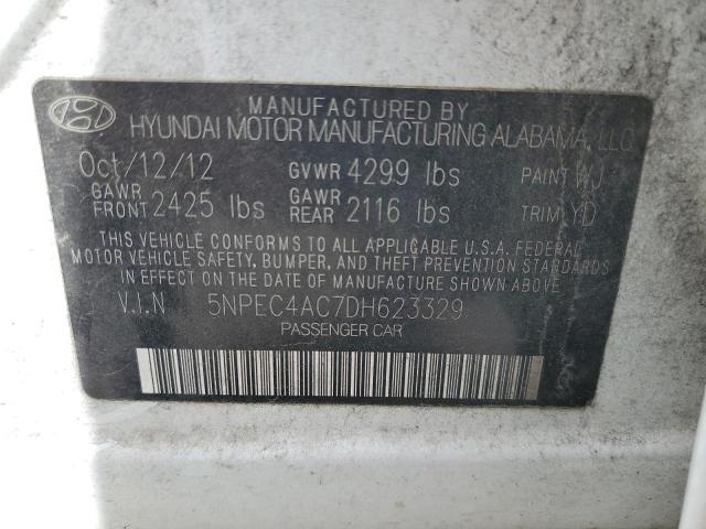 Photo 10 from auction – 2013 HYUNDAI SONATA SE with VIN 5NPEC4AC7DH623329