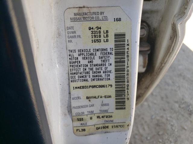 Photo 10 from auction – 1994 NISSAN SENTRA E with VIN 1N4EB31P8RC806179