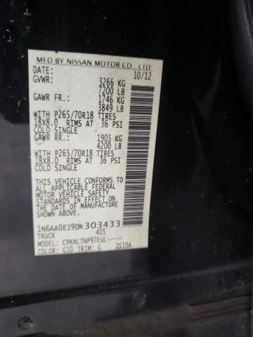 Photo 10 from auction – 2013 NISSAN TITAN S with VIN 1N6AA0EJ9DN303433
