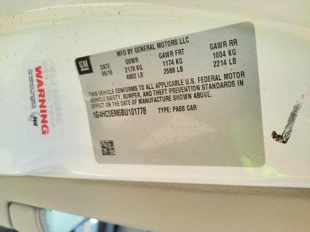 Photo 10 from auction – 2011 BUICK LUCERNE CX with VIN 1G4HC5EM6BU101778