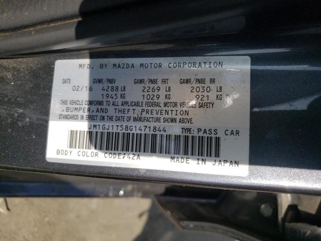Photo 10 from auction – 2016 MAZDA 6 TOURING with VIN JM1GJ1T58G1471844