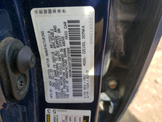 Photo 10 from auction – 2007 TOYOTA COROLLA CE with VIN 1NXBR32E67Z871668