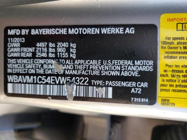 Photo 10 from auction – 2014 BMW X1 SDRIVE2 with VIN WBAVM1C54EVW54322