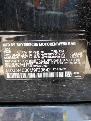 Photo 10 from auction – 2021 BMW X5 SDRIVE with VIN 5UXCR4C00M9F23642