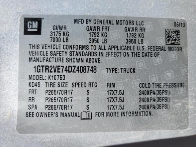 Photo 10 from auction – 2013 GMC SIERRA K15 with VIN 1GTR2VE74DZ408748