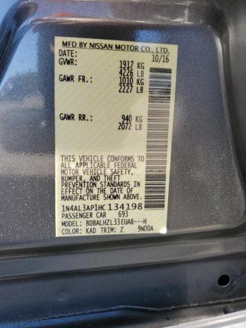 Photo 10 from auction – 2017 NISSAN ALTIMA 2.5 with VIN 1N4AL3AP1HC134198