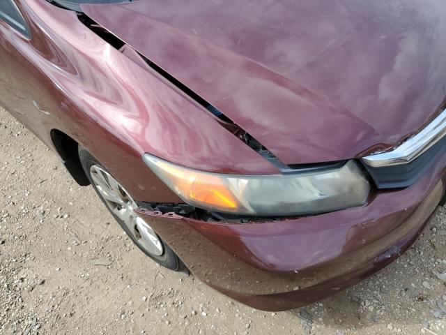 Photo 9 from auction – 2012 HONDA CIVIC LX with VIN 19XFB2F58CE025100