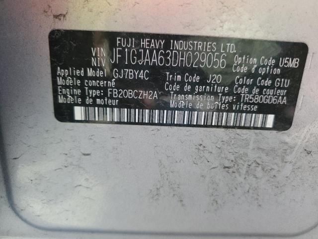 Photo 10 from auction – 2013 SUBARU IMPREZA with VIN JF1GJAA63DH029056