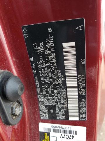 Photo 10 from auction – 2006 TOYOTA SIENNA LE with VIN 5TDBA23C36S063770