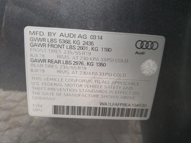 Photo 10 from auction – 2014 AUDI Q5 PREMIUM with VIN WA1LFAFP8EA104530