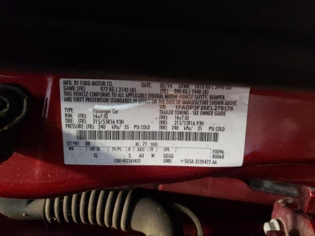 Photo 10 from auction – 2014 FORD FOCUS SE with VIN 1FADP3F26EL278176
