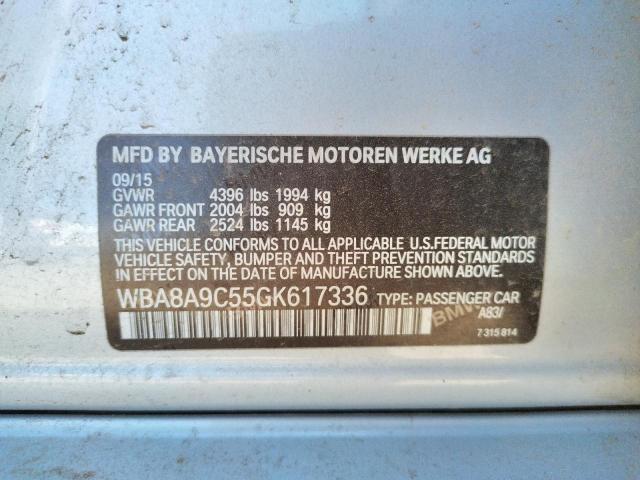 Photo 10 from auction – 2016 BMW 320 I with VIN WBA8A9C55GK617336