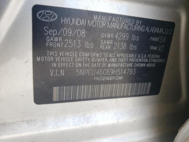 Photo 10 from auction – 2009 HYUNDAI SONATA SE with VIN 5NPEU46C69H514793