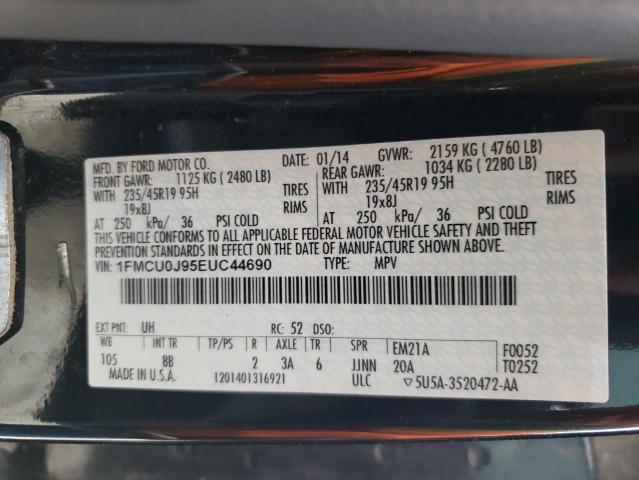 Photo 10 from auction – 2014 FORD ESCAPE TIT with VIN 1FMCU0J95EUC44690