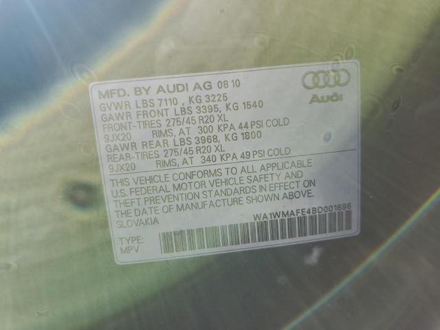 Photo 10 from auction – 2011 AUDI Q7 PRESTIG with VIN WA1WMAFE4BD001696