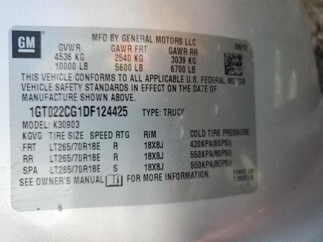 Photo 10 from auction – 2013 GMC SIERRA K35 with VIN 1GT022CG1DF124425
