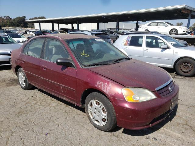 Photo 1 from auction – 2002 HONDA CIVIC LX with VIN 2HGES16562H504190