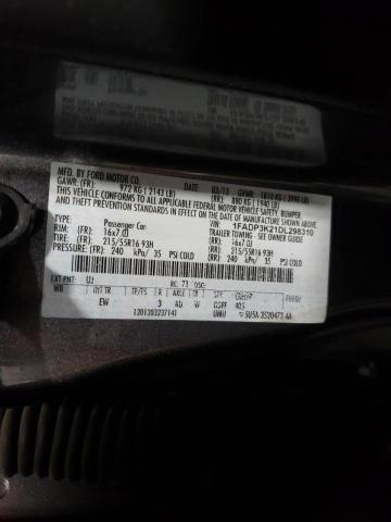 Photo 10 from auction – 2013 FORD FOCUS SE with VIN 1FADP3K21DL298310