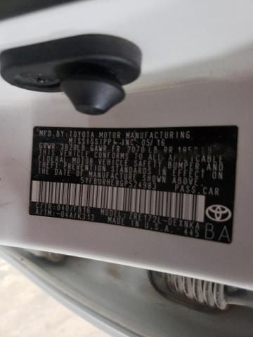 Photo 10 from auction – 2016 TOYOTA COROLLA L with VIN 5YFBURHE8GP524983