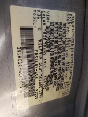 Photo 10 from auction – 2012 NISSAN VERSA S with VIN 3N1BC1CP8CK207198