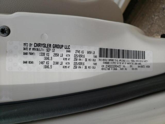 Photo 10 from auction – 2013 DODGE GRAND CARA with VIN 2C4RDGCG3DR544257