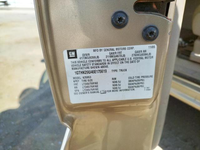 Photo 10 from auction – 2006 GMC SIERRA K25 with VIN 1GTHK29U46E175619