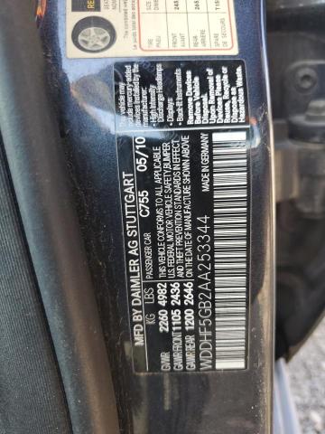 Photo 10 from auction – 2010 MERCEDES-BENZ E 350 with VIN WDDHF5GB2AA253344