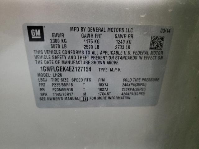 Photo 10 from auction – 2014 CHEVROLET EQUINOX LT with VIN 1GNFLGEK4EZ127154