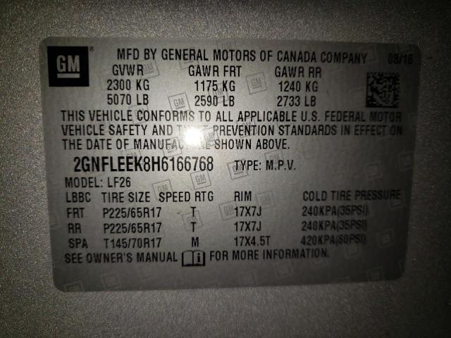 Photo 10 from auction – 2017 CHEVROLET EQUINOX LS with VIN 2GNFLEEK8H6166768
