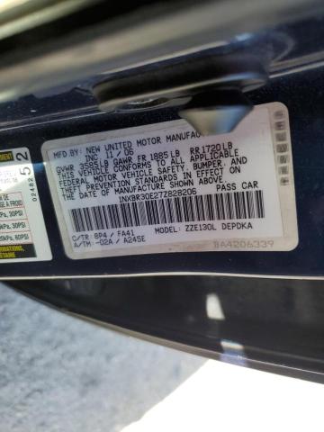 Photo 10 from auction – 2007 TOYOTA COROLLA CE with VIN 1NXBR30E27Z828206