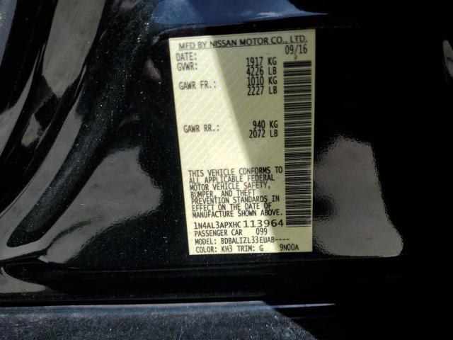 Photo 10 from auction – 2017 NISSAN ALTIMA 2.5 with VIN 1N4AL3APXHC113964